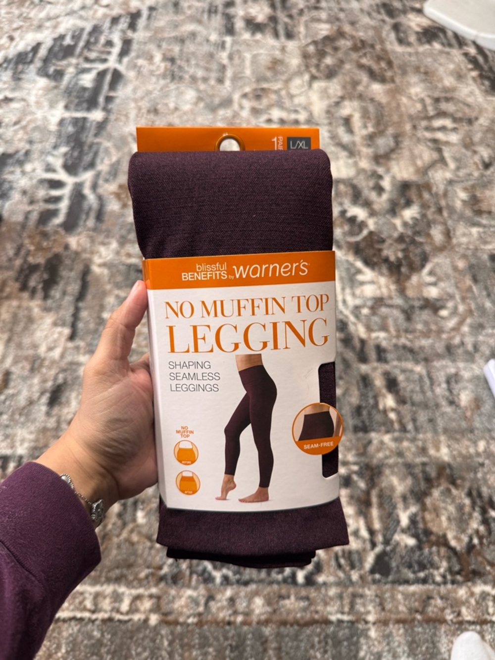 Warner's No Muffin Top Legging - Wine Heather